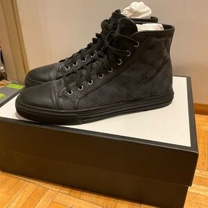 Gucci Black High-Top Sneakers